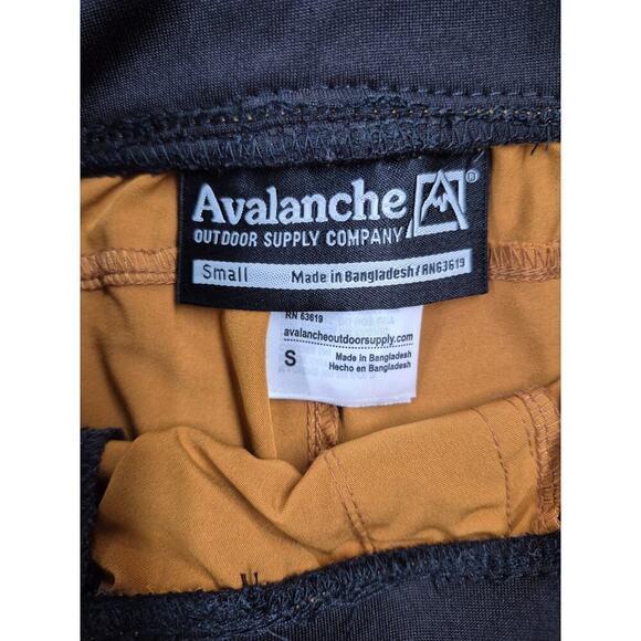 NWT Avalanche Outdoor Supply Co Polyester Drawstring Shorts Gold Sz Sm - Picture 3 of 5